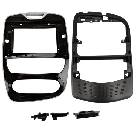 Kit montaggio installazione autoradio 10.1" / 9" pollici mascherina adattatore radio compatibile con: Renault Clio 2016-2019