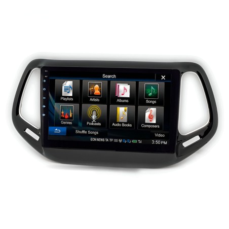 Kit montaggio installazione autoradio 10.1" / 9" pollici mascherina adattatore radio compatibile con: Jeep Compass 2017-2020