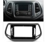 Kit montaggio installazione autoradio 10.1" / 9" pollici mascherina adattatore radio compatibile con: Jeep Compass 2017-2020