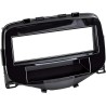Kit montaggio installazione autoradio 1 DIN mascherina adattatore radio compatibile con: Citroen C1 / Peugeot 108 / Toyota Aygo 2014-2021