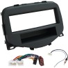 Kit montaggio installazione autoradio 1 DIN mascherina adattatore radio compatibile con: Citroen C1 / Peugeot 108 / Toyota Aygo 2014-2021