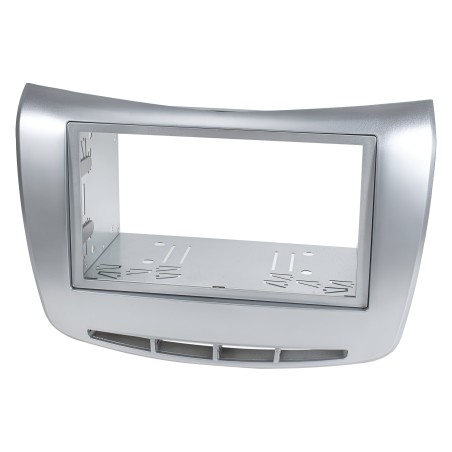 Kit di montaggio per autoradio 2 DIN supporto mascherina e Plancia radio compatibile con Lancia Delta colore grigio silver