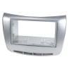 Kit di montaggio per autoradio 2 DIN supporto mascherina e Plancia radio compatibile con Lancia Delta colore grigio silver