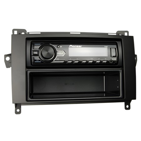 Mascherina adattatore installazione autoradio radio stereo 1 DIN compatibile con: Mercedes Classe A, B, Vito, Viano, Sprinter, W639, W169, W245