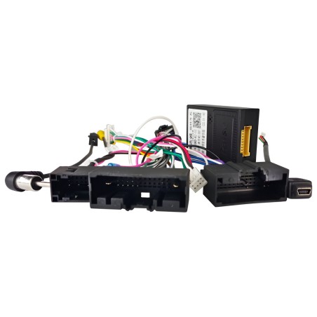 Adattatore Interfaccia CAN BUS cavo connettore ISO autoradio ripristino comandi al volante compatibile con Ford e Land Rover