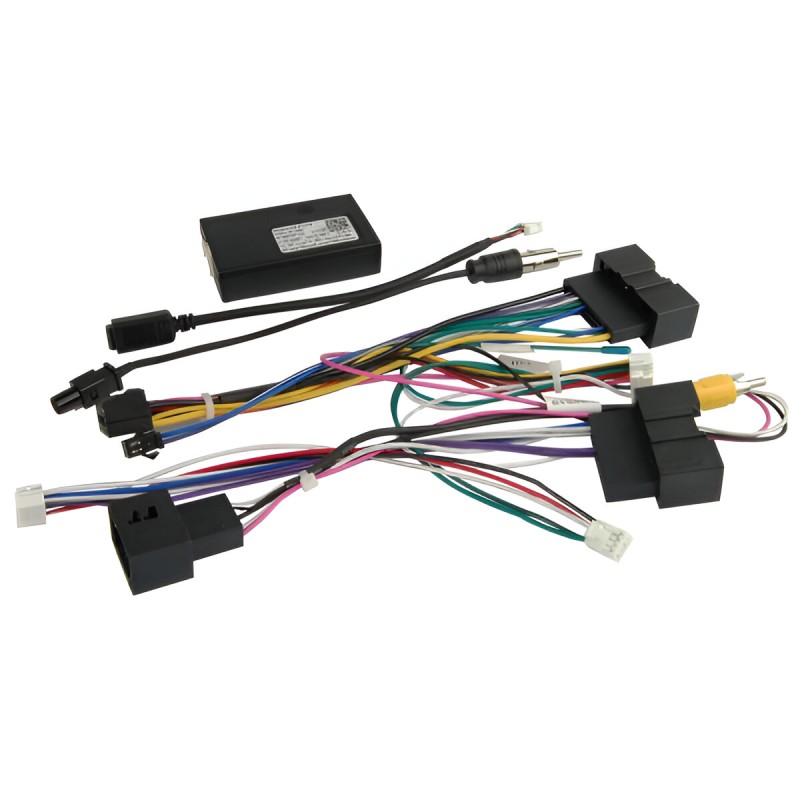 Adattatore Interfaccia CAN BUS cavo connettore ISO autoradio ripristino comandi al volante compatibile con Ford e Land Rover