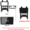 Kit montaggio installazione autoradio da 9" pollici mascherina adattatore radio compatibile con: Peugeot 3008 (2009-2016) e 5008 (2009-2016) auto e manual clima