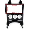 Kit montaggio installazione autoradio da 9" pollici mascherina adattatore radio compatibile con: Peugeot 3008 (2009-2016) e 5008 (2009-2016) auto e manual clima