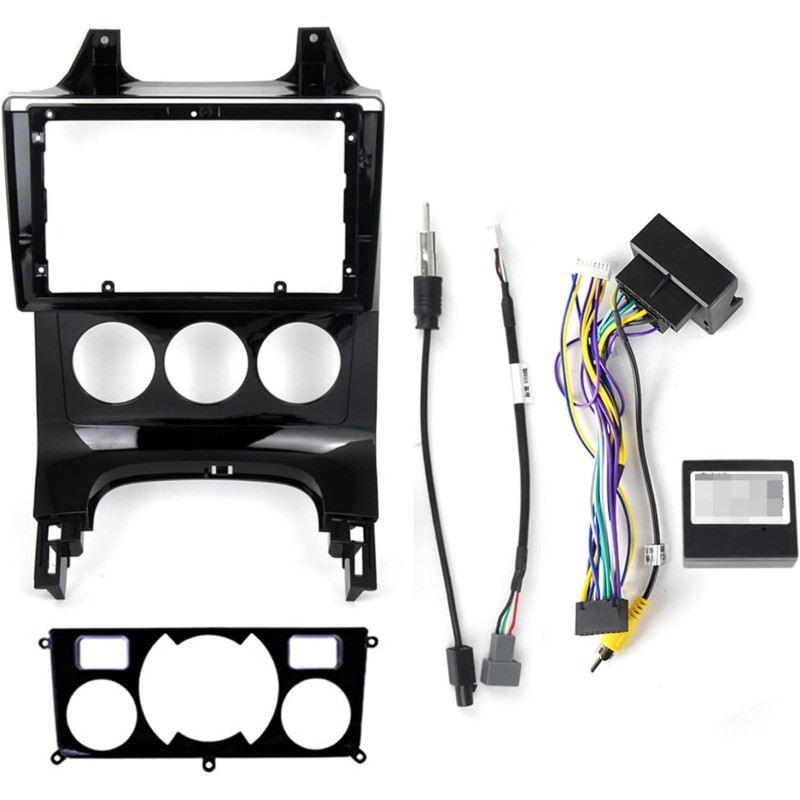 Kit montaggio installazione autoradio da 9" pollici mascherina adattatore radio compatibile con: Peugeot 3008 (2009-2016) e 5008 (2009-2016) auto e manual clima