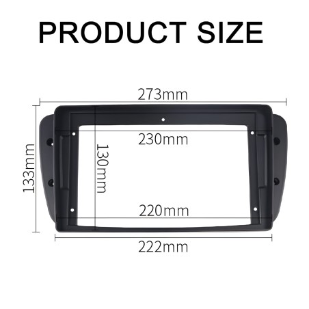 Kit montaggio installazione autoradio da 9" pollici mascherina adattatore radio compatibile con: SEAT Ibiza 2008-2015