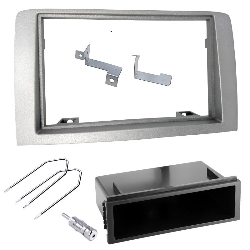 Kit montaggio installazione autoradio 1 DIN mascherina adattatore radio compatibile con: Lancia Musa / Fiat Idea