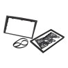 Kit di montaggio per autoradio 2 DIN supporto mascherina radio compatibile con Opel Astra, Antara, Corsa, Zafira nero