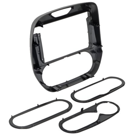 Kit montaggio installazione autoradio da 9" pollici mascherina adattatore radio compatibile con Renault Captur 2013-2019