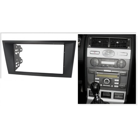 Kit di montaggio per autoradio 2 DIN supporto mascherina radio compatibile con Ford Mondeo 2002-2006
