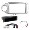 Kit di montaggio per autoradio 1 DIN /2 DIN supporto mascherina radio compatibile con Toyota Yaris 2011-2017