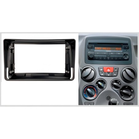 Sound-Way Kit Montaggio Autoradio 9″ | Cornice Adattatore 230×130 mm | Compatibile con Fiat Panda (169) 2003–2012 | Installazione Facile e Sicura