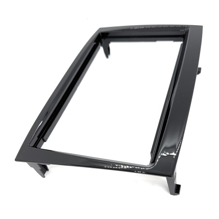 Kit di montaggio per autoradio 2 DIN supporto mascherina radio compatibile con Fiat Doblò / Opel Combo 2015- 2023 nero lucido