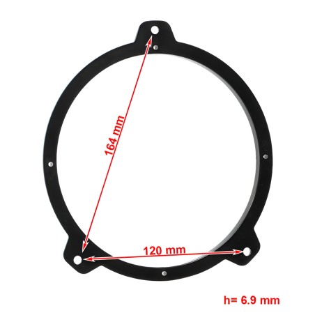 Sound Way – Anelli Adattatori Altoparlanti 13 cm per BMW Serie 3 E46 – Kit Montaggio Porte Anteriori e Posteriori – Plug & Play