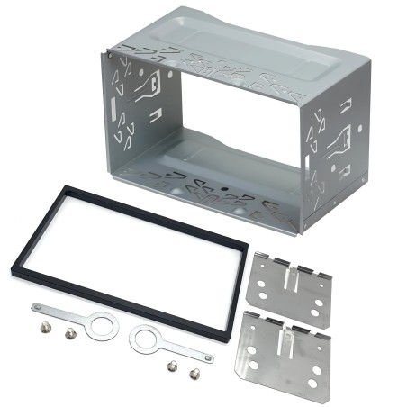 Kit di montaggio per autoradio 2 DIN supporto mascherina e Plancia radio compatibile con Fiat Idea / Lancia Musa