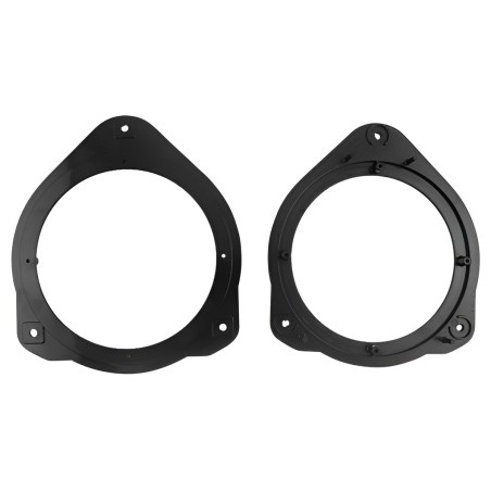 Sound Way - Adattatori per Altoparlanti da 165 mm (6.5") per Audi A1 (2010-2018) - Supporti in Plastica per Pannelli Laterali Posteriori + Cavi Connettori Inclusi