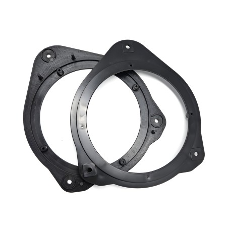 Sound Way - Adattatori per Altoparlanti da 165 mm (6.5") per Audi A1 (2010-2018) - Supporti in Plastica per Pannelli Laterali Posteriori + Cavi Connettori Inclusi