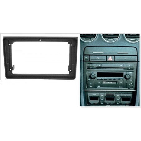 Sound Way Marco Adaptador de Radio 9" Pulgadas para Audi A4 (B6/B7) 2000-2009, Seat Exeo 2009-2013 - Fascia Panel