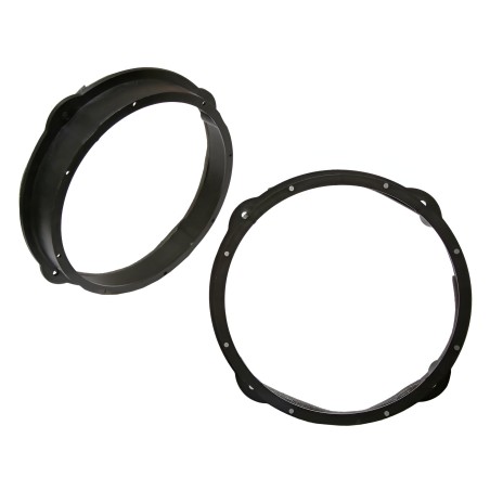 Sound Way - Adattatori Altoparlanti 200 mm (20 cm) per Portiere Anteriori Audi A3 A6 Q5 R8 / Seat Leon + Cavi Connettori Inclusi