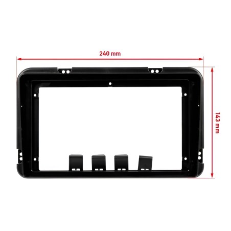 Sound Way marco universal 9" para radio Android 230/220 x 130 mm, montaje superficial en salpicadero