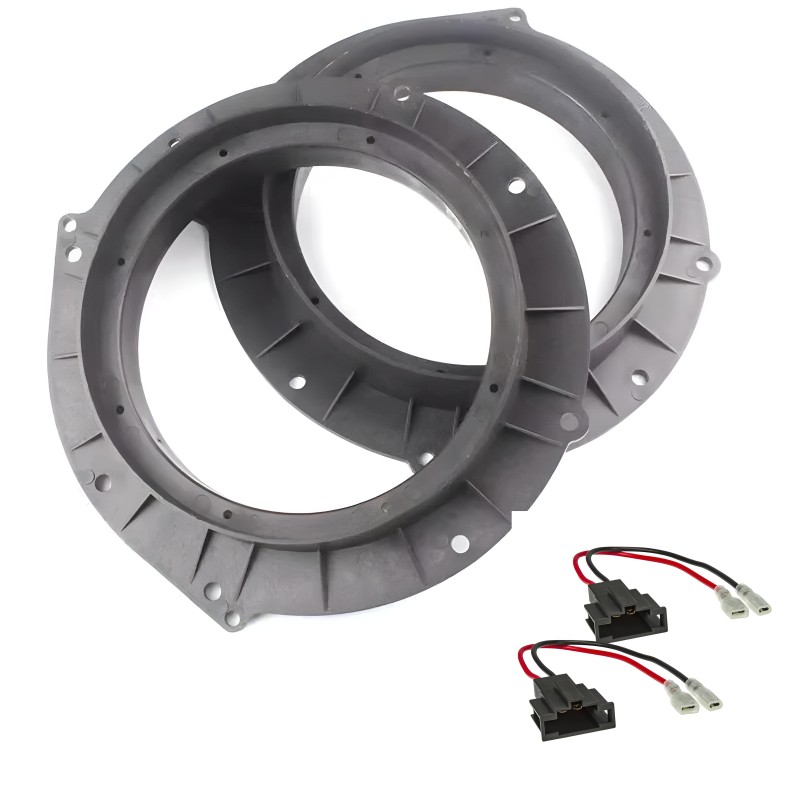 Sound Way adaptadores altavoz 165 mm 6,5" para Audi A5 A6 A7 con cables conectores adaptadores incluidos
