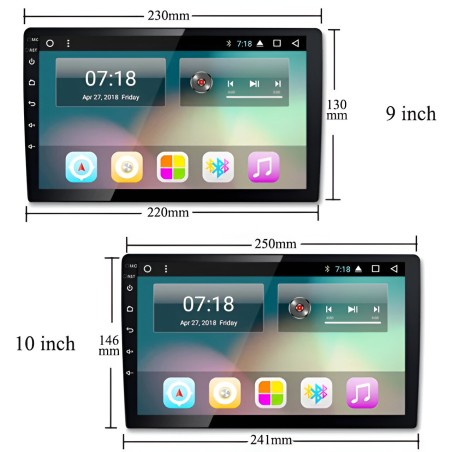 Kit montaggio installazione autoradio 10.1" / 9" pollici mascherina adattatore radio compatibile con: Renault Clio 2016-2019